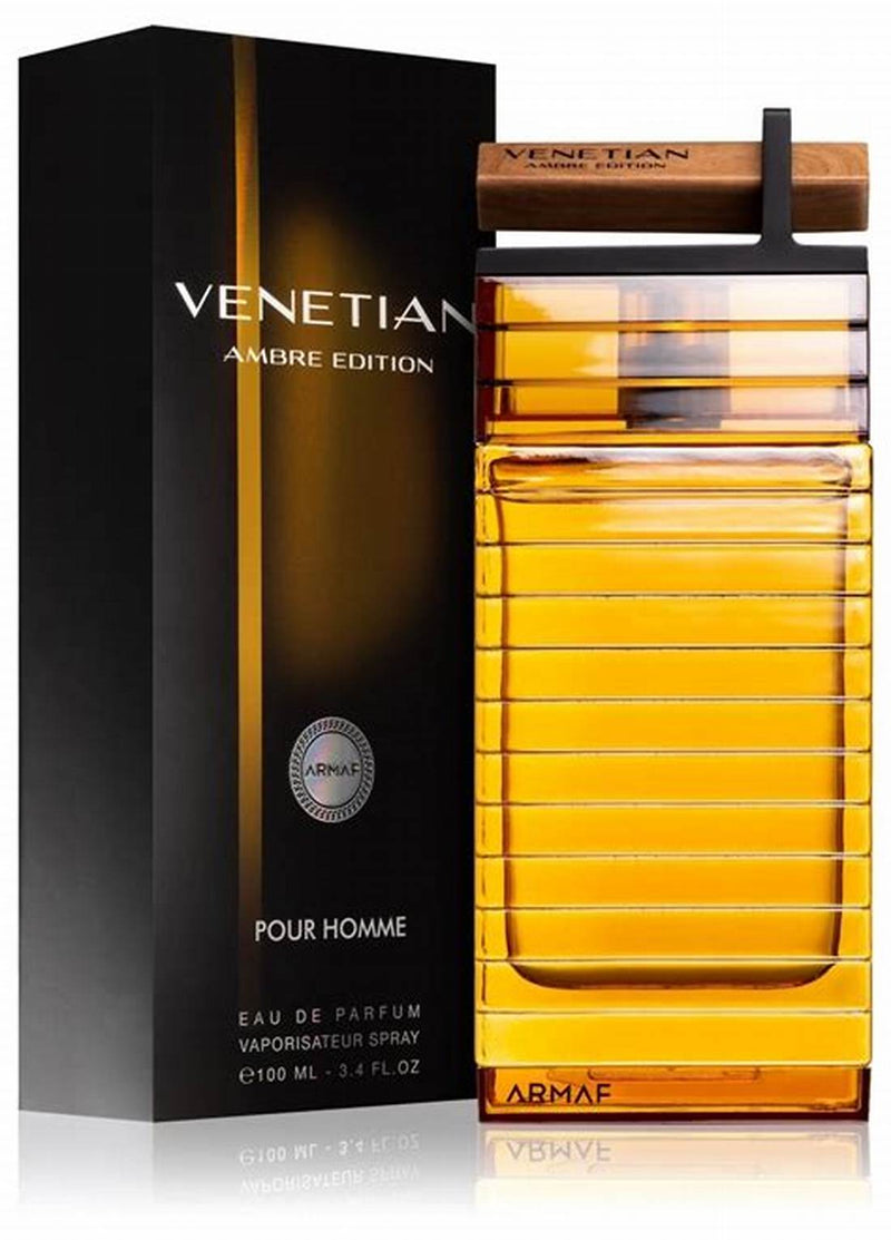 Load image into Gallery viewer, Ventetan pour homme is a highly sought-after fragrance for men. With its mesmerizing aroma and long-lasting effects, this Armaf Venetian Amber Edition 100ml Eau De Parfum from the brand Armaf is the perfect addition.
