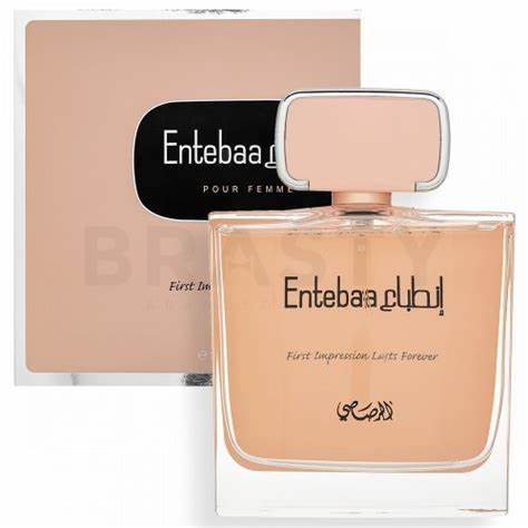 Rio Perfumes offers the Rasasi Entebaa 100ml Eau De Parfum, packaged in a pink box.