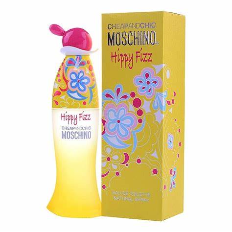 A 50ml bottle of Moschino Cheap & Chic Hippy Fizz perfume.