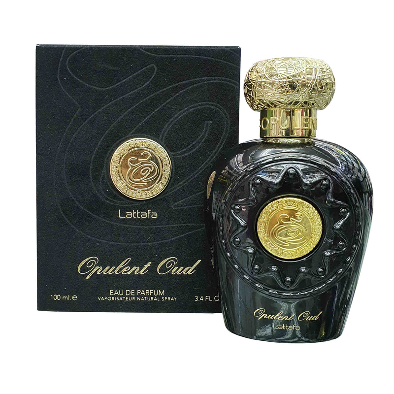 Load image into Gallery viewer, A bottle of Lattafa Opulent Oud 100ml Eau De Parfum.
