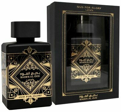 Load image into Gallery viewer, A bottle of Lattafa Badee Al Oud for Glory 100ml Eau De Parfum cologne from Lattafa.
