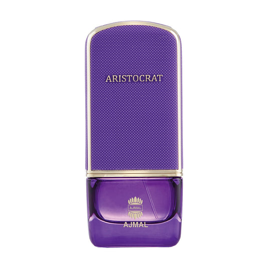A Rio Perfumes Ajmal Aristocrat for Her 75ml Eau De Parfum with a purple cap.