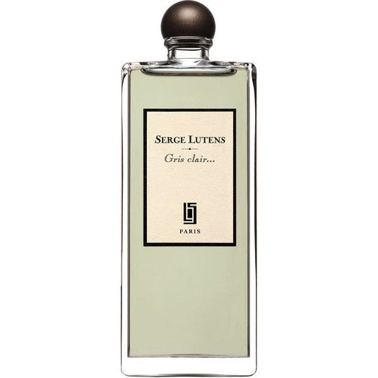 A 50ml bottle of Serge Lutens Gris Clair Eau De Parfum from Rio Perfumes, labeled.