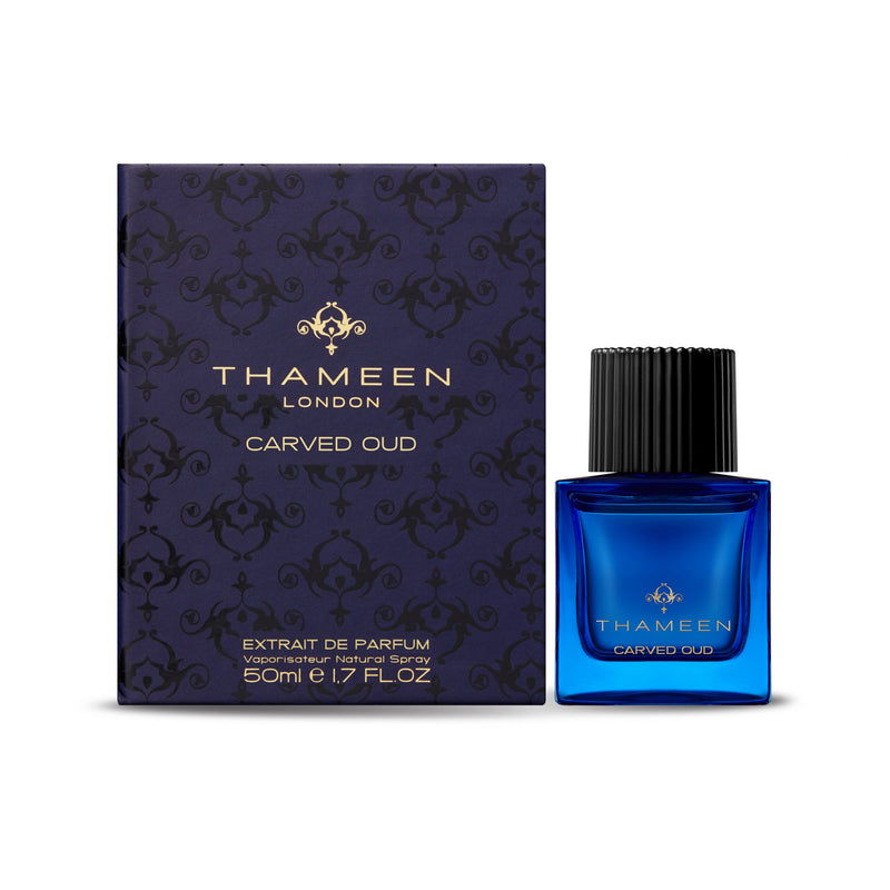 Load image into Gallery viewer, Thaemen london carved oud 50ml eau de parfum, a mesmerizing fragrance crafted with the essence of Carved Oud.
