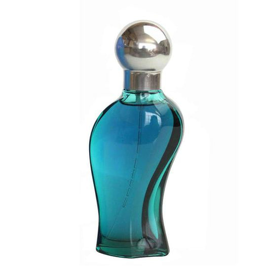 A bottle of Giorgio Beverly Wings For Men 100ml Eau De Toilette, perfect for men, with a blue perfume and a silver top.
