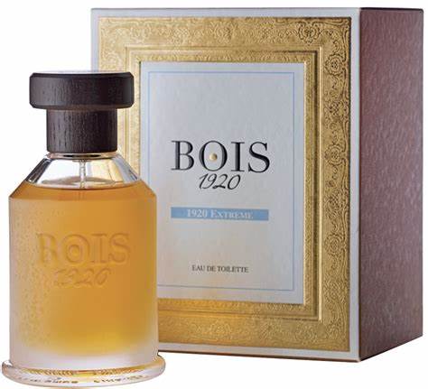 A unisex fragrance box showcasing the coveted Bois 1920 Extreme 100ml Eau De Toilette by Bois 1920.