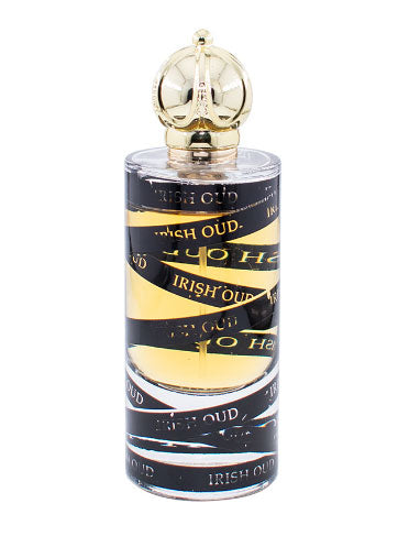 Load image into Gallery viewer, A Fragrance World Irish Oud 80ml Eau De Parfum bottle on a white background.
