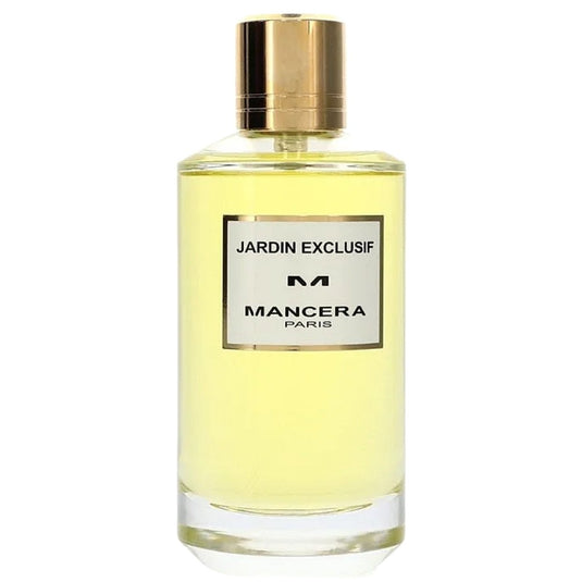 A Mancera Jardin Exclusif 120ml Eau De Parfum fragrance bottle for men and women.