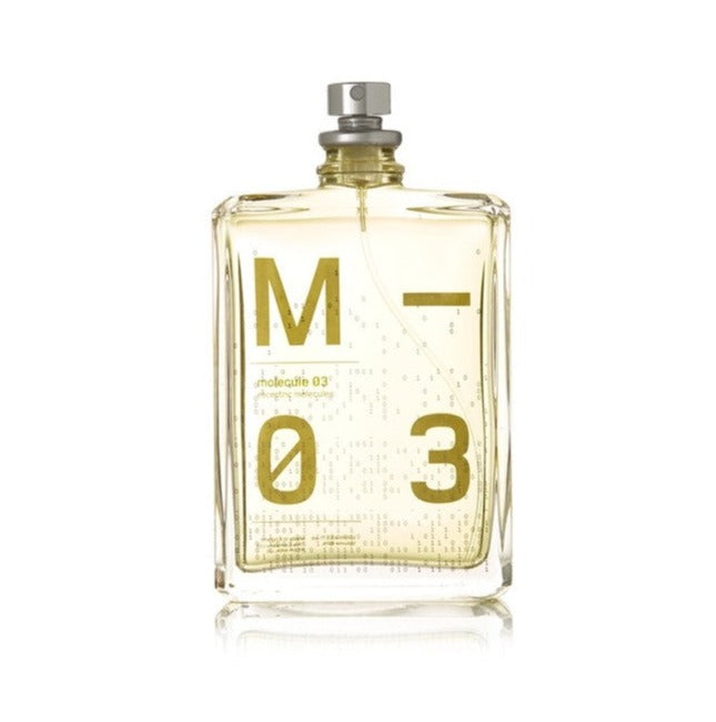 Load image into Gallery viewer, A bottle of Rio Perfumes Molecule 03 100ml edt on a white background.
