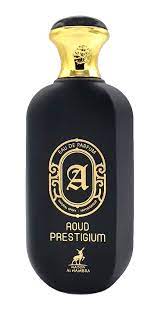 Load image into Gallery viewer, A bottle of Mason Alhambra Alhambra Aoud Prestigium 100ml Eau De Parfum.
