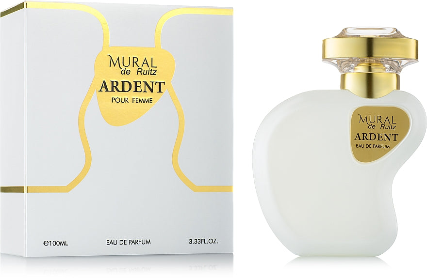 Mural de Ruitz Ardent Pour Femme 100ml Eau De Parfum by Dubai Perfumes is a fragrance known for its captivating Mural de Ruitz-Ardent notes. This exquisite perfume comes in a generous 100ml bottle of E.
