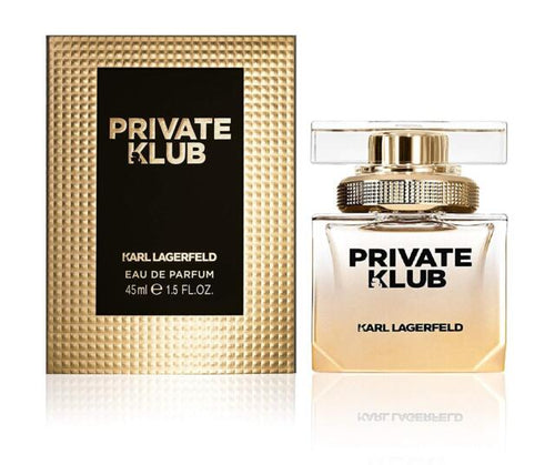 A 25ml bottle of Karl Lagerfeld Private Klub Femme Eau De Parfum from Rio Perfumes.
