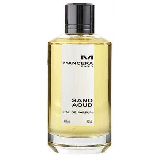 A 120ml bottle of Mancera Sand Aoud Eau De Parfum available at Rio Perfumes.