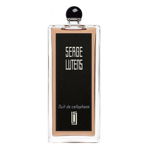 A 50ml bottle of Serge Lutens Nuit de Cellophane Eau De Parfum on a white background.