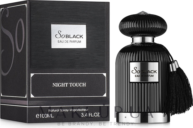 Load image into Gallery viewer, Fragrance World So Black Night Touch 100ml Eau de Parfum, by Fragrance World.
