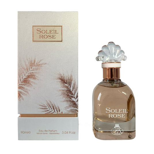 Paris Corner Soleil Rose 90ml EDP fragrance in a 100 ml size.