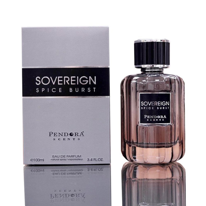 Load image into Gallery viewer, Experience the captivating fragrance of Pendora Sovereign Spice Burst 100ml Eau De Parfum by Pendora, an exquisite Eau De Parfum for men.
