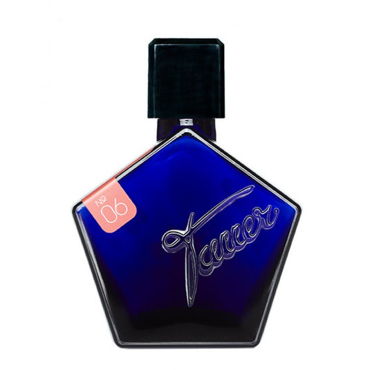 A fragrance bottle of Tauer No.06 Incense Rose 50ml Eau De Parfum with a black label, perfect for women who love the captivating scent of Tauer.