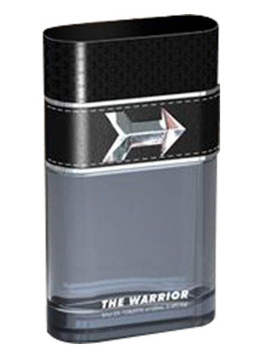 A bottle of Armaf The Warrior 100ml Eau De Toilette with Pouch for men on a white background.