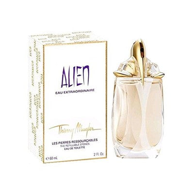 A 60ml EDT bottle of Thierry Mugler Alien Eau Extraordinaire perfume for women available at Rio Perfumes.