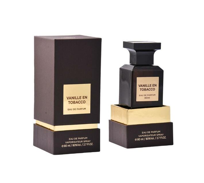 Fragrance World Vanille En Tobacco 80ml Eau de Parfum Rio Perfumes
