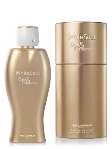 Load image into Gallery viewer, Ted Lapidus White Soul Gold &amp; Diamonds 100ml Eau De Parfum is a women&#39;s fragrance that captures the essence of elegance and sophistication.
